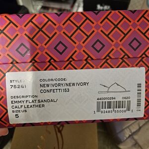 White Tory Burch Sandal